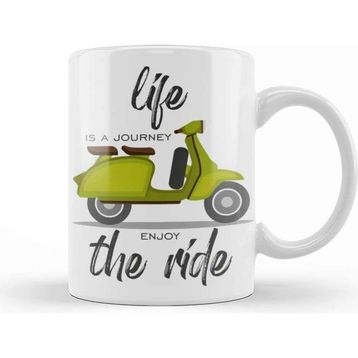 Baskı Dükkanı Vespa Journey Kupa Bardak