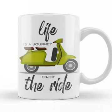 Baskı Dükkanı Vespa Journey Kupa Bardak