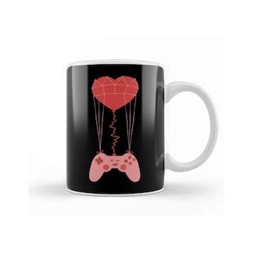 Baskı Dükkanı Video Gamer Heart Controller 01 Kupa Bardak