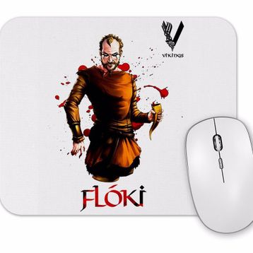 Baskı Dükkanı Vikings Floki Black Mouse Pad