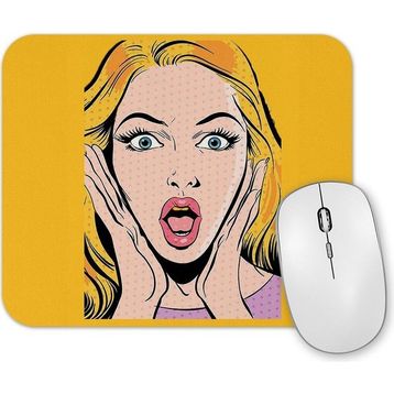 Baskı Dükkanı Vintage Girl Mouse Pad