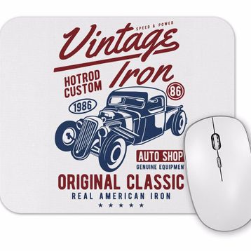 Baskı Dükkanı Vintage Iron Mouse Pad
