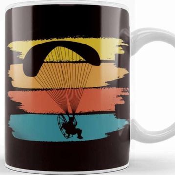 Baskı Dükkanı Vintage Paramotor Retro Paramotoring Ppg Parachuting Pilot Kupa