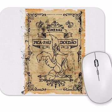 Baskı Dükkanı Vintage Pica Pau Mouse Pad