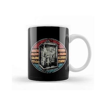 Baskı Dükkanı Vintage Police Box Kupa