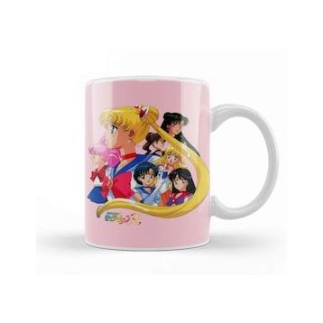 Baskı Dükkanı Vintage Sailor Moon Kupa