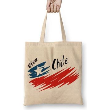 Baskı Dükkanı Viva Chile Bez Çanta