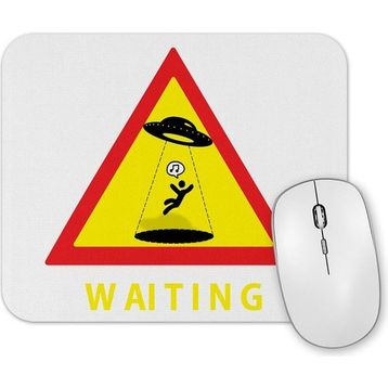 Baskı Dükkanı Waiting Esperando Black Mouse Pad