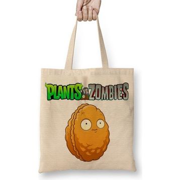 Baskı Dükkanı Wall Nut Plants ve Zombies Bez Çanta