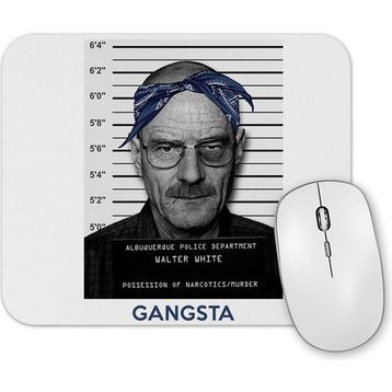 Baskı Dükkanı Walter White Gangsta Branco Mouse Pad