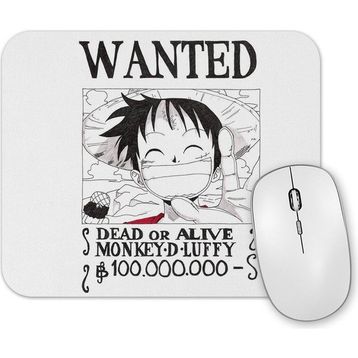 Baskı Dükkanı Wanted Luffy Mouse Pad