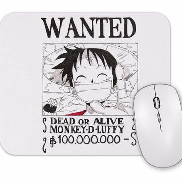 Baskı Dükkanı Wanted Luffy Mouse Pad