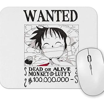 Baskı Dükkanı Wanted Luffy Mouse Pad