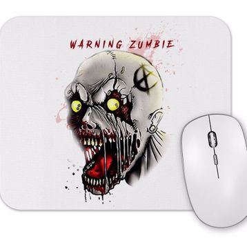 Baskı Dükkanı Warning Zumbie Mouse Pad