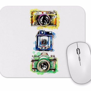 Baskı Dükkanı Watercolor Camera Mouse Pad