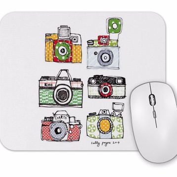 Baskı Dükkanı Watercolor Camera Mouse Pad