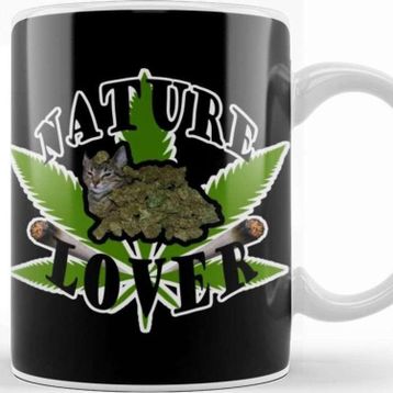 Baskı Dükkanı Weed Nature Lover Beyaz Porselen Kupa Bardak