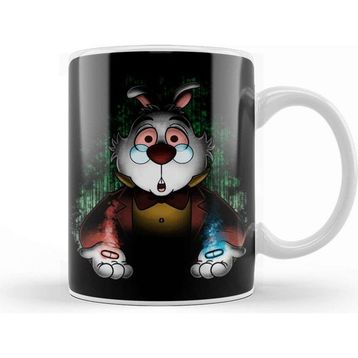 Baskı Dükkanı White Rabbit Kupa Bardak
