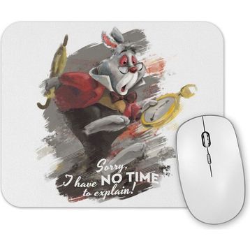 Baskı Dükkanı White Rabbit the White Rabbit Mouse Pad