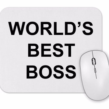 Baskı Dükkanı Worlds Best Boss Mouse Pad