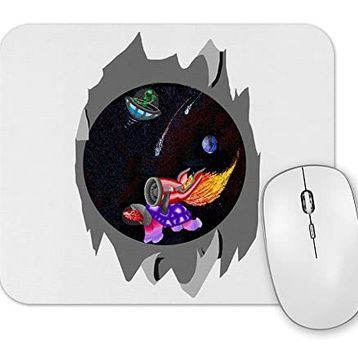 Baskı Dükkanı Worm Hole Mouse Pad