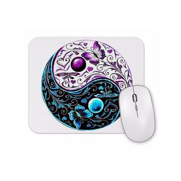 Baskı Dükkanı Ying Yang Mouse Pad