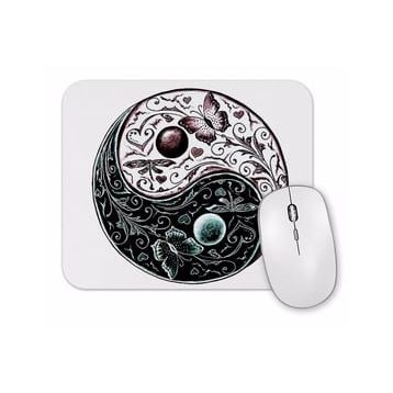 Baskı Dükkanı Ying Yang Mouse Pad