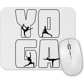 Baskı Dükkanı Yoga Logo Mouse Pad