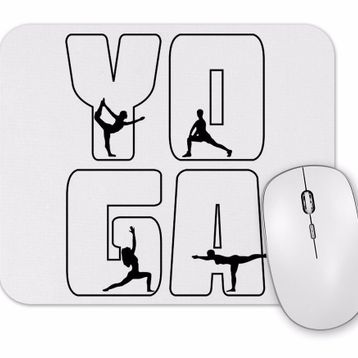 Baskı Dükkanı Yoga Logo Mouse Pad