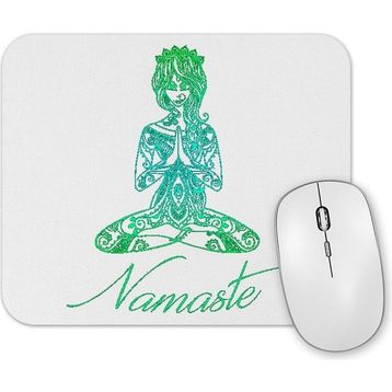 Baskı Dükkanı Yoga Namaste Mouse Pad