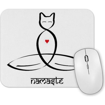 Baskı Dükkanı Yoga Namaste Mouse Pad