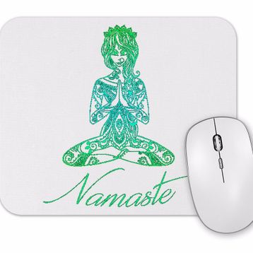 Baskı Dükkanı Yoga Namaste Mouse Pad
