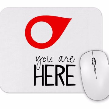 Baskı Dükkanı You Are Here Mouse Pad