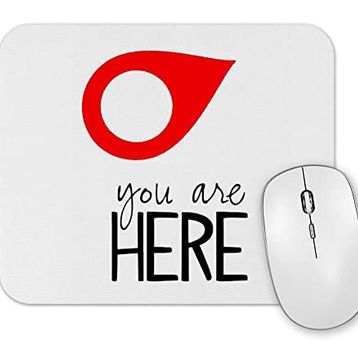Baskı Dükkanı You Are Here Mouse Pad