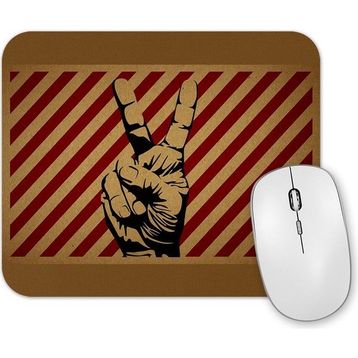 Baskı Dükkanı Zafer İşareti Mouse Pad