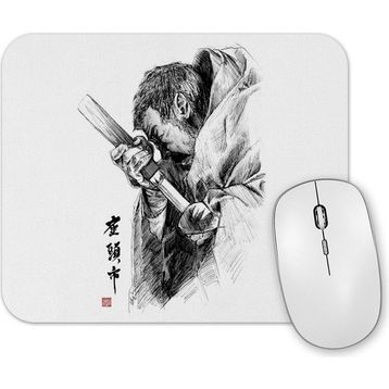 Baskı Dükkanı Zatoichi Drawing Blade Mouse Pad