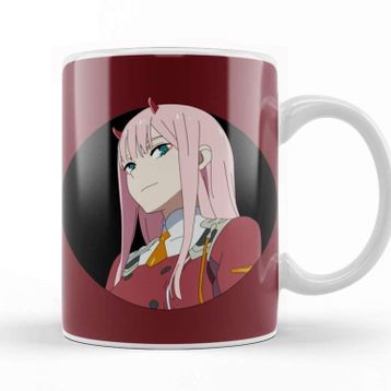 Baskı Dükkanı Zero Two Face Kupa Bardak