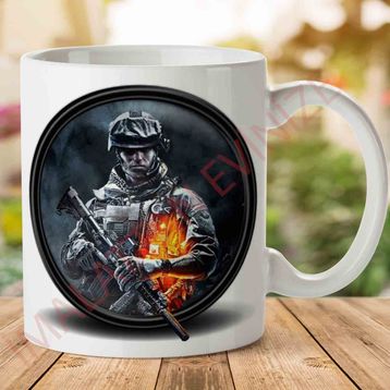 Battlefield Porselen Kupa Bardak