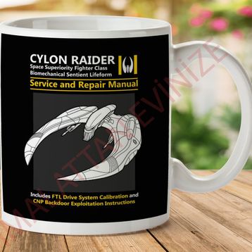 Battlestar Galactica Cylon Raider Baskılı Kupa