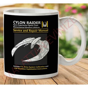 Battlestar Galactica Cylon Raider Baskılı Kupa