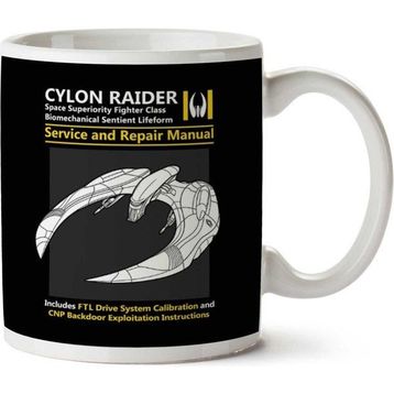 Battlestar Galactica Cylon Raider Baskılı Kupa