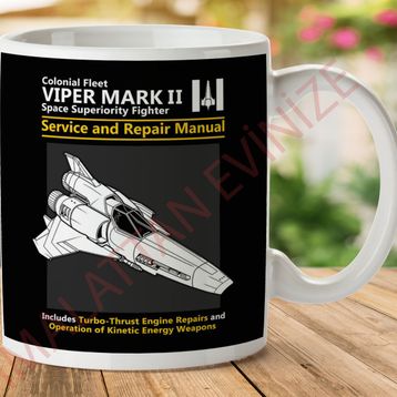 Battlestar Galactica Viper Baskılı Kupa