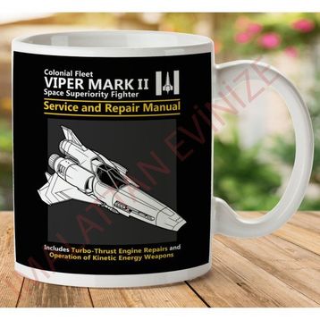 Battlestar Galactica Viper Baskılı Kupa