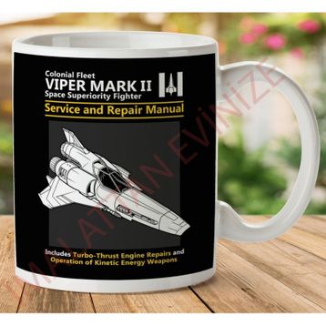 Battlestar Galactica Viper Baskılı Kupa