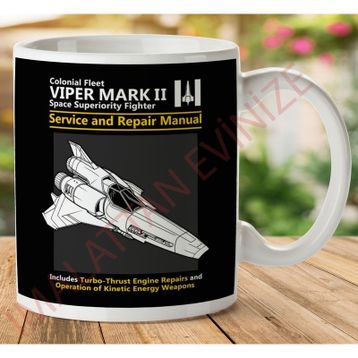 Battlestar Galactica Viper Baskılı Kupa