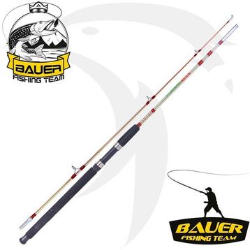 Bauer Crystal 165 cm İki Parça Dolgu Şeffaf Spin Olta Kamışı
