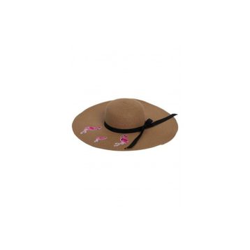 Bay Şapkacı 7046 Flamingo Hasır Kadın Şapka