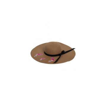 Bay Şapkacı 7046 Flamingo Hasır Kadın Şapka
