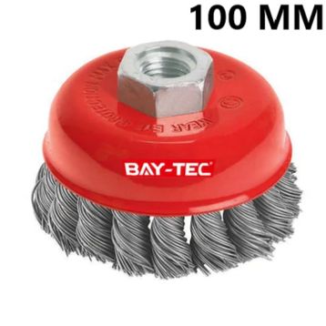 Bay-Tec 100 mm Burgulu Çanak Fırça
