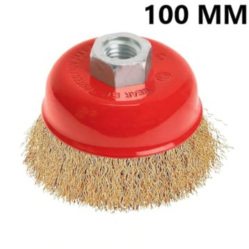 Bay-Tec 100 mm Saçaklı Çanak Fırça
